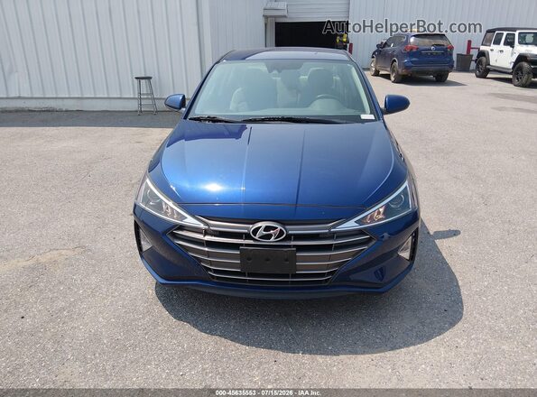 5NPD74LF4LH616814 2020 HYUNDAI ELANTRA Blue Widok zestawu wskaźników
