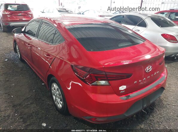 5NPD74LF4LH618692 2020 HYUNDAI ELANTRA Red Հետևի ձախ