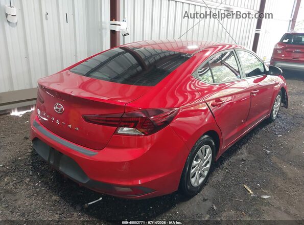 5NPD74LF4LH618692 2020 HYUNDAI ELANTRA Red Հետևի աջ