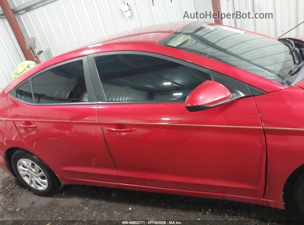 5NPD74LF4LH618692 2020 HYUNDAI ELANTRA Red Սարքավորումների վահանակի տեսք