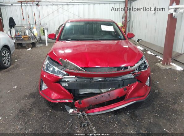 5NPD74LF4LH618692 2020 HYUNDAI ELANTRA Red Առջևի վահանակի տեսք
