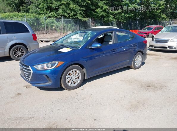 5NPD74LF5HH100064 2017 HYUNDAI ELANTRA Blue Передня ліва чверть