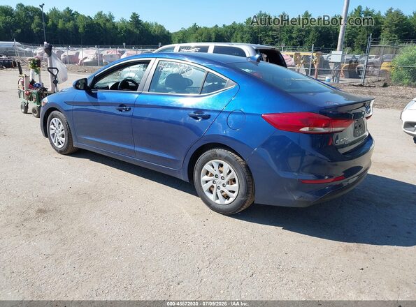 5NPD74LF5HH100064 2017 HYUNDAI ELANTRA Blue Задня ліва чверть