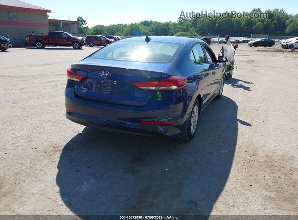 5NPD74LF5HH100064 2017 HYUNDAI ELANTRA Blue Задня права чверть