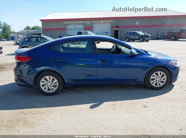 5NPD74LF5HH100064 2017 HYUNDAI ELANTRA Blue Вид задньої частини салону