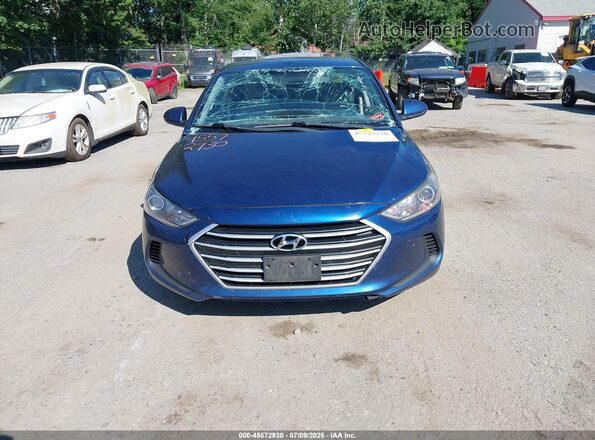 5NPD74LF5HH100064 2017 HYUNDAI ELANTRA Blue Вид щитка приладів
