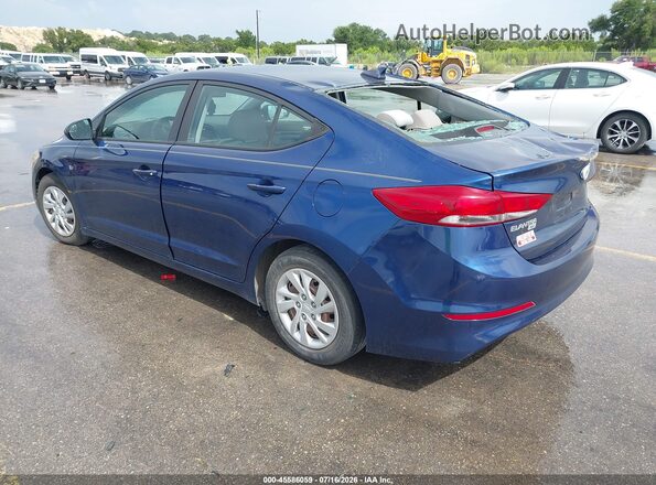 5NPD74LF5HH126759 2017 HYUNDAI ELANTRA Blue უკანა მარცხენა