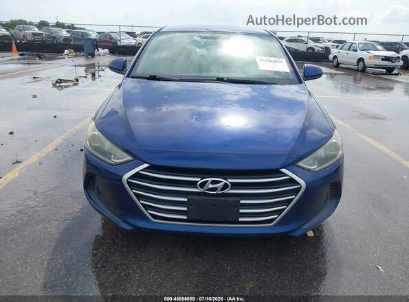 5NPD74LF5HH126759 2017 HYUNDAI ELANTRA Blue ხელსაწყოთა პანელის ხედი
