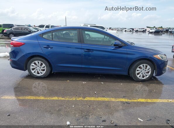 5NPD74LF5HH126759 2017 HYUNDAI ELANTRA Blue უკანა სალონის ხედი
