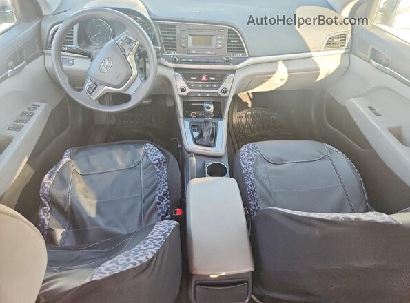 5NPD74LF5HH172642 2017 HYUNDAI ELANTRA Silver Widok deski rozdzielczej