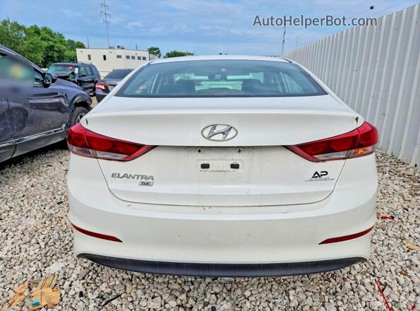 5NPD74LF5JH215639 2018 HYUNDAI ELANTRA White უკანა ხედი