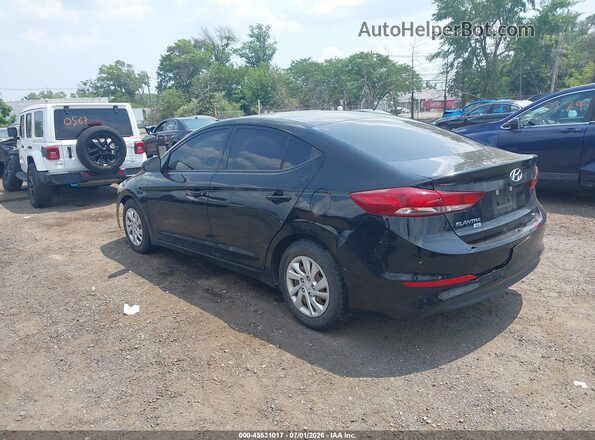 5NPD74LF5JH259320 2018 HYUNDAI ELANTRA Черный Задняя левая четверть