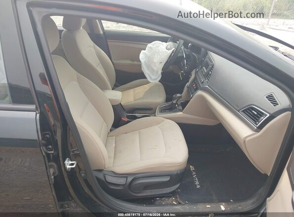 5NPD74LF5JH264436 2018 HYUNDAI ELANTRA Black Front interior view