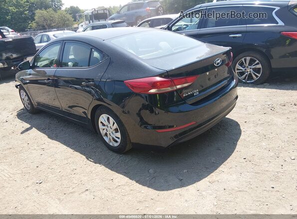 5NPD74LF5JH286646 2018 HYUNDAI ELANTRA Black Задня ліва чверть