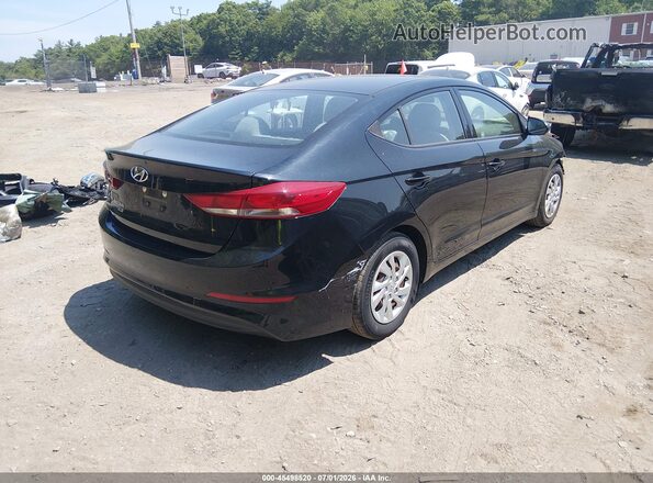 5NPD74LF5JH286646 2018 HYUNDAI ELANTRA Black Задня права чверть