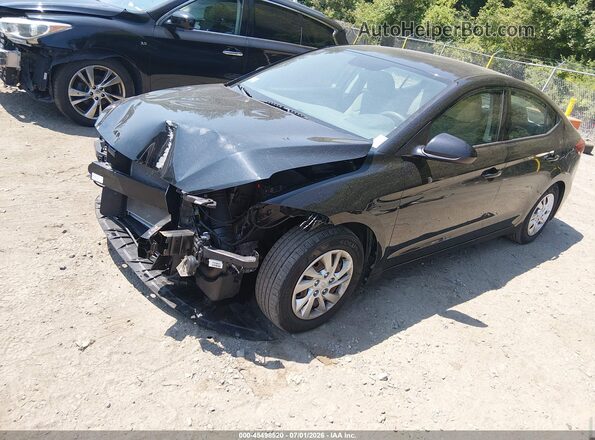 5NPD74LF5JH286646 2018 HYUNDAI ELANTRA Black Передня ліва чверть