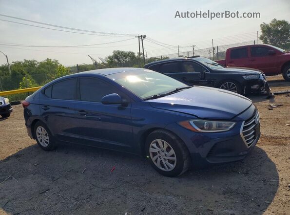 5NPD74LF5JH325672 2018 HYUNDAI ELANTRA Blue წინა მარჯვენა