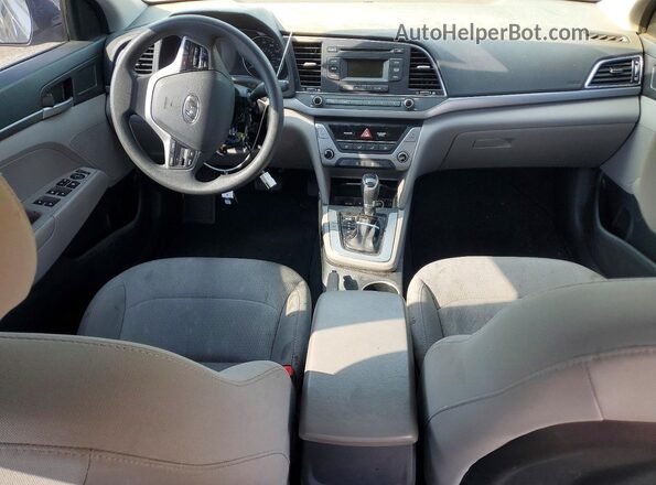 5NPD74LF5JH325672 2018 HYUNDAI ELANTRA Blue წინა პანელის ხედი