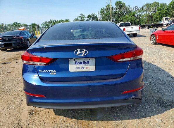 5NPD74LF5JH325672 2018 HYUNDAI ELANTRA Blue უკანა ხედი