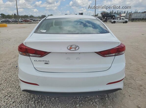 5NPD74LF5JH347333 2018 HYUNDAI ELANTRA White Հետևի տեսք