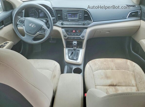 5NPD74LF5JH347333 2018 HYUNDAI ELANTRA White Առջևի վահանակի տեսք