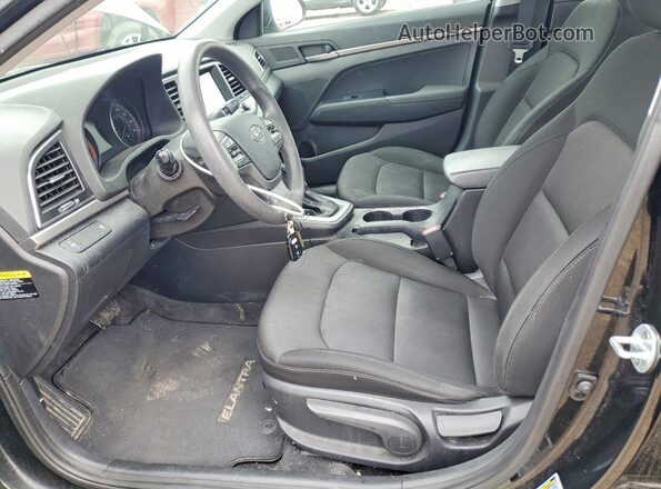 5NPD74LF5JH399500 2018 HYUNDAI ELANTRA Black Front interior view