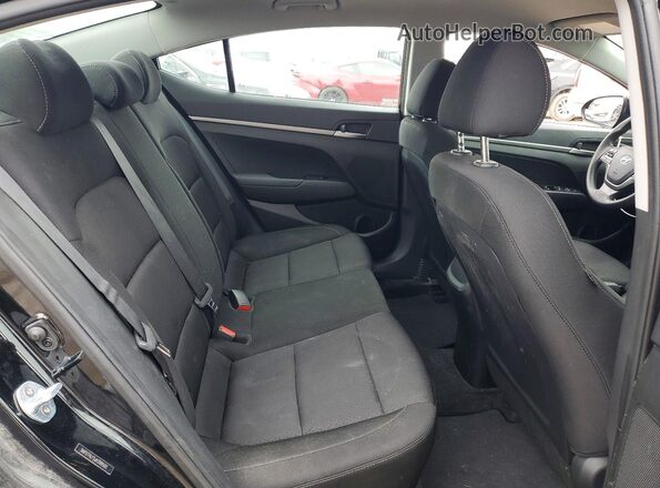5NPD74LF5JH399500 2018 HYUNDAI ELANTRA Black Rear seats view