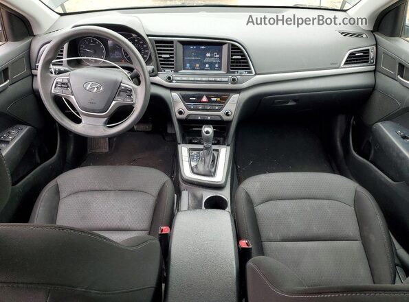 5NPD74LF5JH399500 2018 HYUNDAI ELANTRA Black Dashboard view