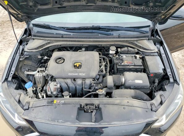 5NPD74LF5JH399500 2018 HYUNDAI ELANTRA Black Rear interior view
