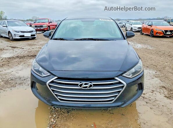 5NPD74LF5JH399500 2018 HYUNDAI ELANTRA Black Front view