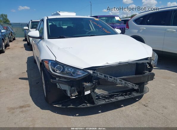 5NPD74LF5JH400029 2018 HYUNDAI ELANTRA White Widok z przodu