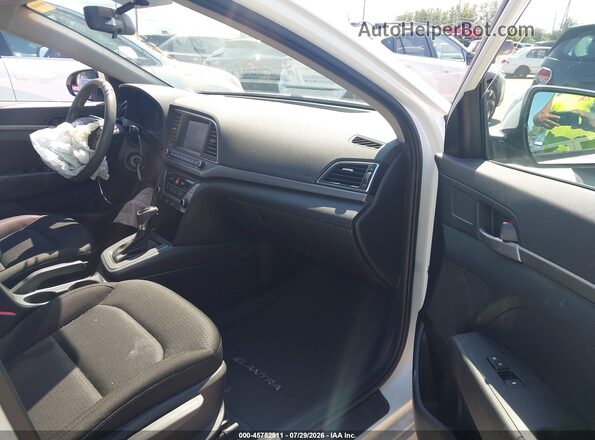 5NPD74LF5JH400029 2018 HYUNDAI ELANTRA White Widok wnętrza z przodu