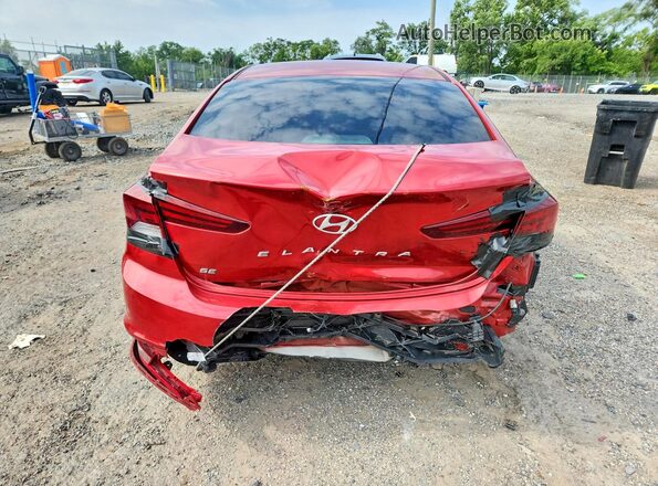 5NPD74LF5KH412070 2019 HYUNDAI ELANTRA Красный Вид сзади