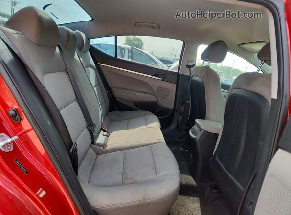 5NPD74LF5KH412070 2019 HYUNDAI ELANTRA Красный Вид задних сидений