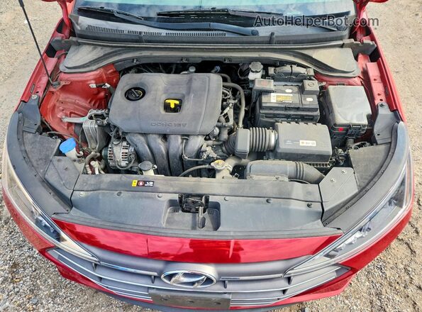 5NPD74LF5KH412070 2019 HYUNDAI ELANTRA Красный Вид задней части салона