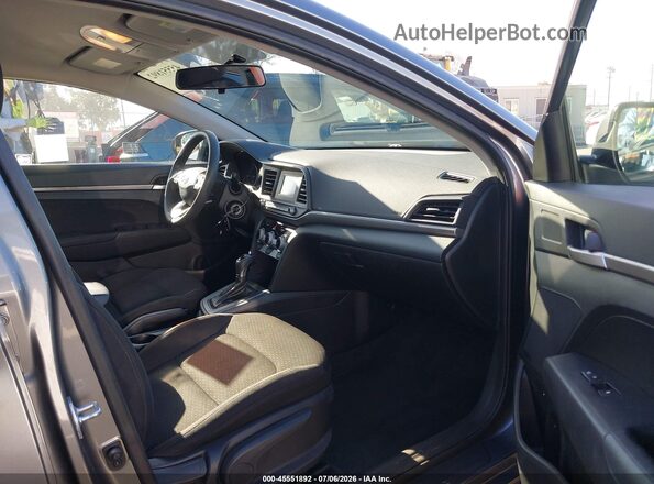 5NPD74LF5KH447403 2019 HYUNDAI ELANTRA Silver Front interior view