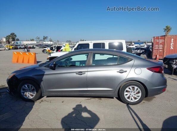 5NPD74LF5KH447403 2019 HYUNDAI ELANTRA Silver Rear interior view