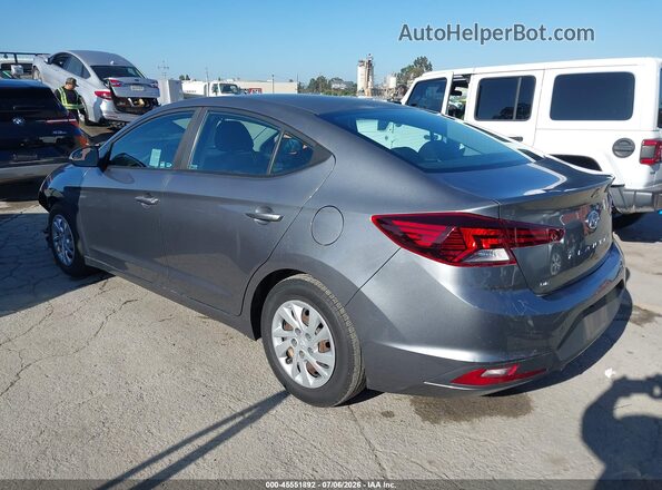 5NPD74LF5KH447403 2019 HYUNDAI ELANTRA Silver Rear left