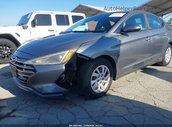 5NPD74LF5KH447403 2019 HYUNDAI ELANTRA Silver Front view