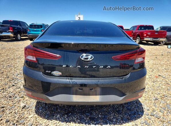 5NPD74LF5KH458207 2019 HYUNDAI ELANTRA Black Rear view