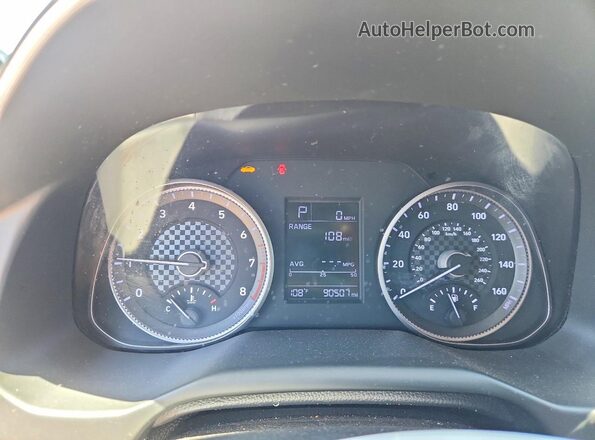 5NPD74LF5KH458207 2019 HYUNDAI ELANTRA Black Instrument cluster view