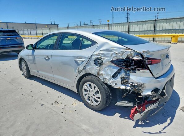5NPD74LF5KH462340 2019 HYUNDAI ELANTRA Серебряный Задняя левая четверть