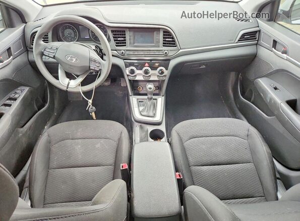 5NPD74LF5KH465559 2019 HYUNDAI ELANTRA White Առջևի վահանակի տեսք