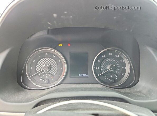 5NPD74LF5KH465559 2019 HYUNDAI ELANTRA White Սարքավորումների վահանակի տեսք