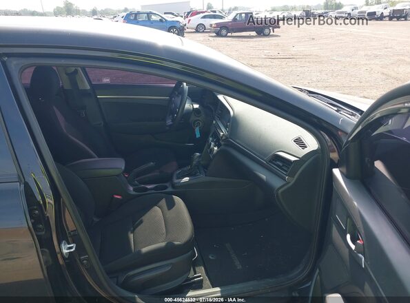 5NPD74LF5KH480904 2019 HYUNDAI ELANTRA Black Widok wnętrza z przodu