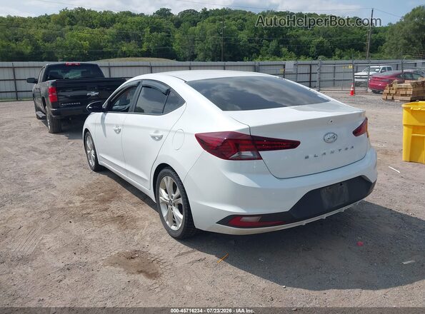 5NPD74LF5KH487982 2019 HYUNDAI ELANTRA White Հետևի ձախ