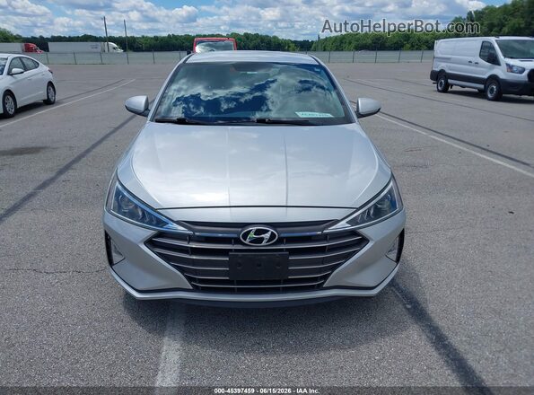 5NPD74LF5KH488050 2019 HYUNDAI ELANTRA Silver Instrument cluster view