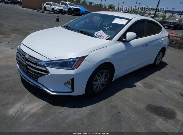 5NPD74LF5KH488484 2019 HYUNDAI ELANTRA White Front left
