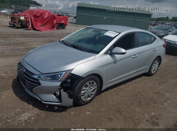 5NPD74LF5KH489540 2019 HYUNDAI ELANTRA Silver Vista tres cuartos delantera izquierda