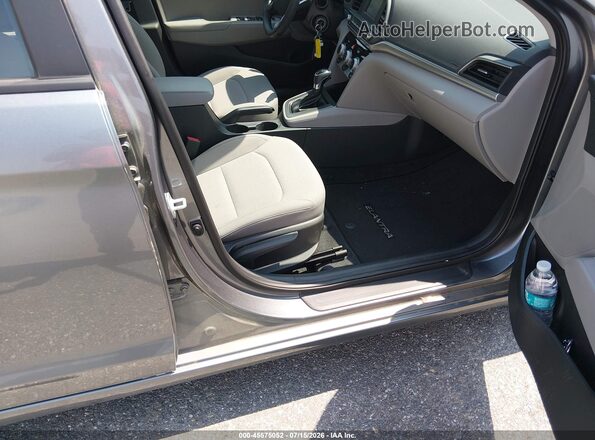 5NPD74LF5KH490610 2019 HYUNDAI ELANTRA Gray Widok wnętrza z przodu